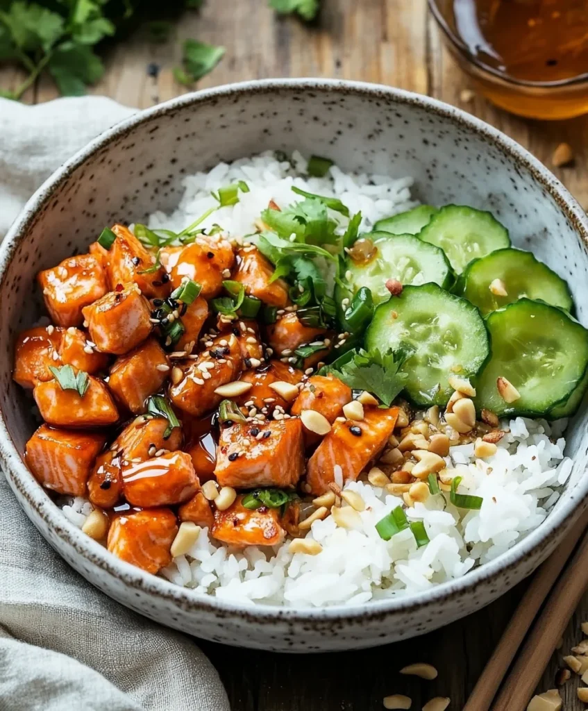 Korean Salmon Rice Bowl