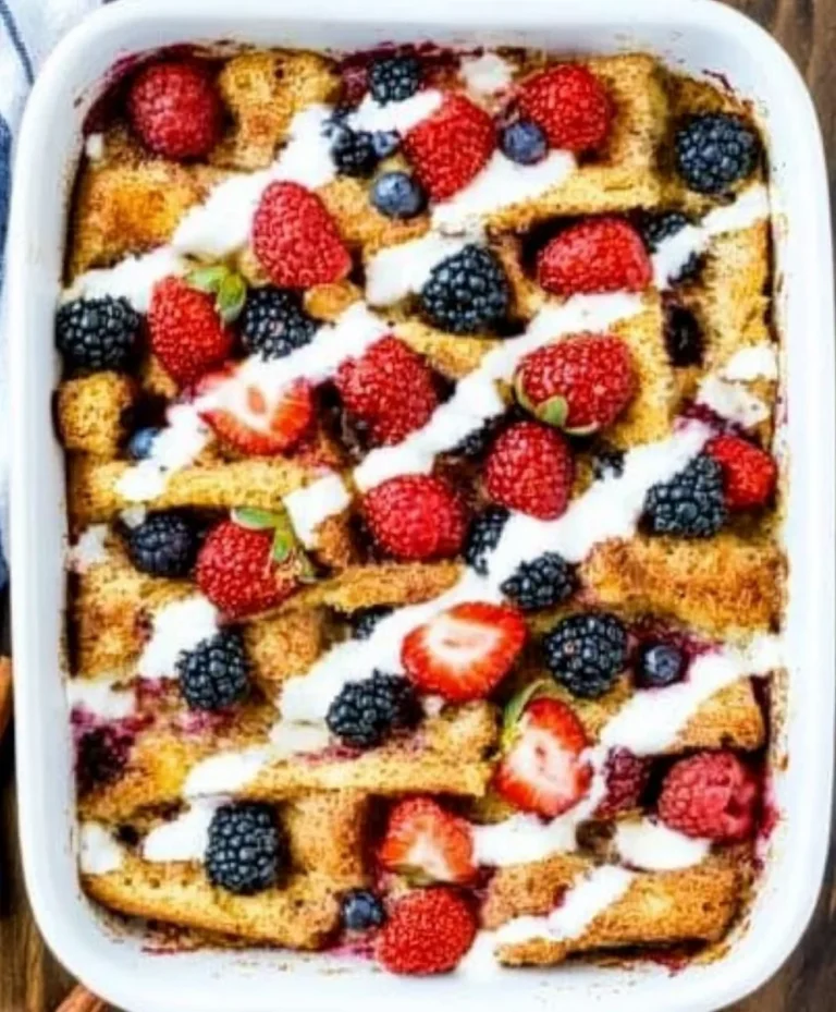 Mixed Berry French Toast Casserole