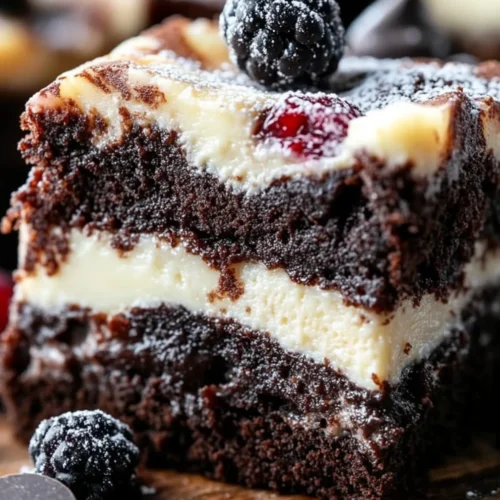 Flourless Cheesecake Brownies