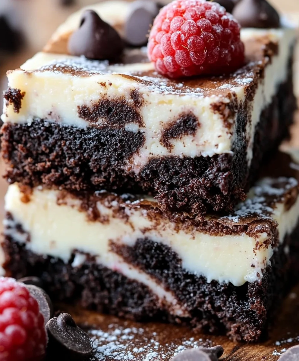 Flourless Cheesecake Brownies