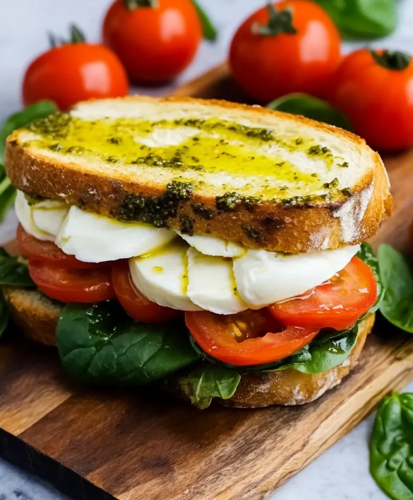 Caprese Sandwich with Pesto