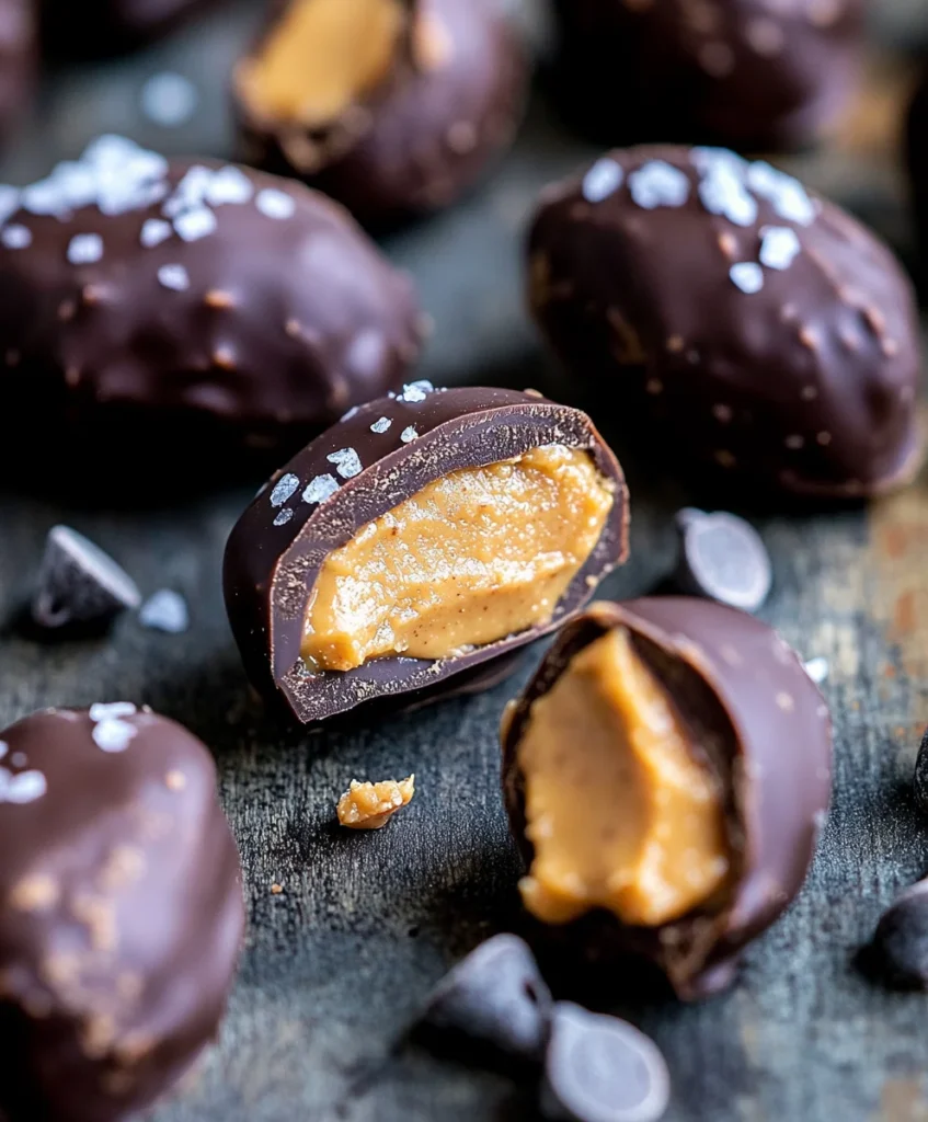 Chocolate Covered Stuffed Dates