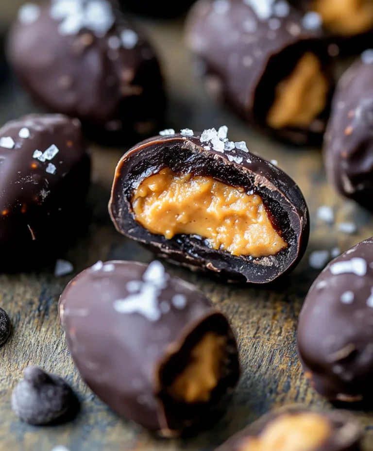 Chocolate Covered Stuffed Dates