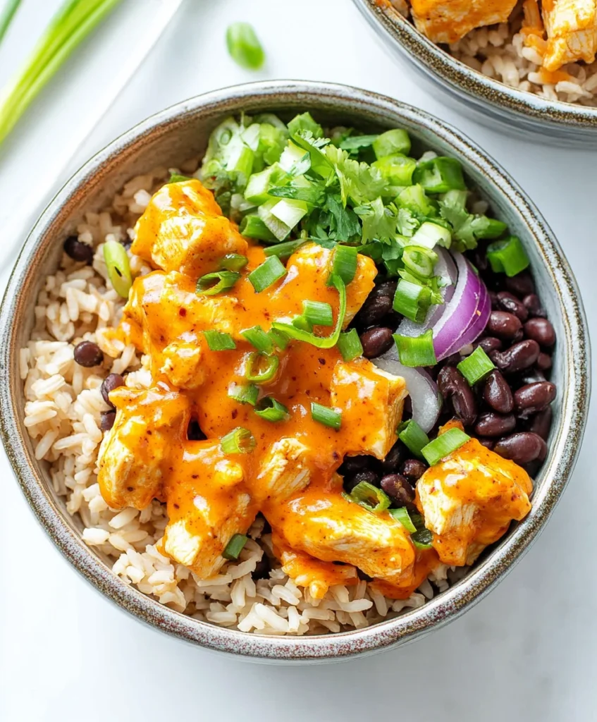 Buffalo Chicken Rice Bowls