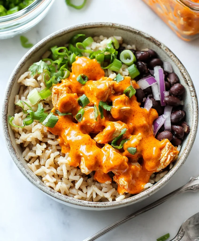 Buffalo Chicken Rice Bowls