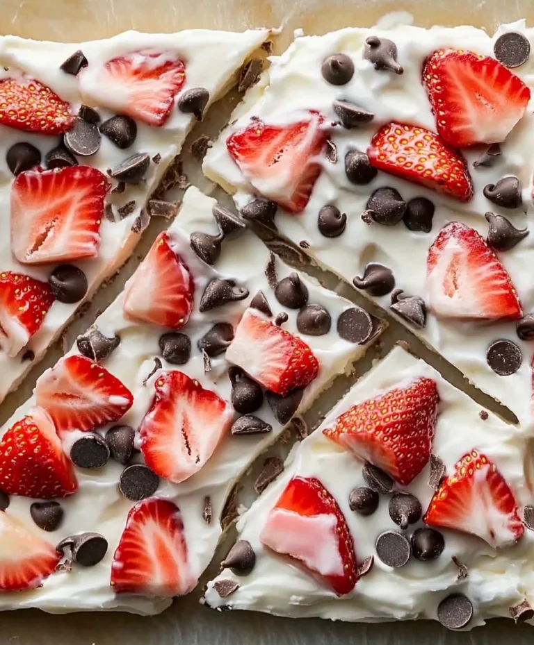Strawberry-Chocolate Greek Yogurt Bark