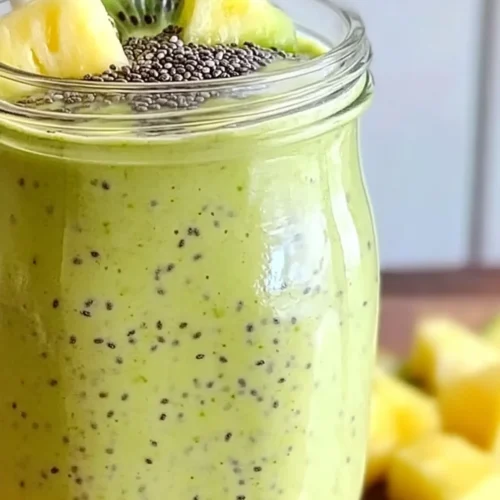 Kiwi, Pineapple & Chia Seed Smoothie