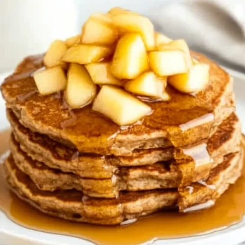 Healthy Apple Cinnamon Pancakes