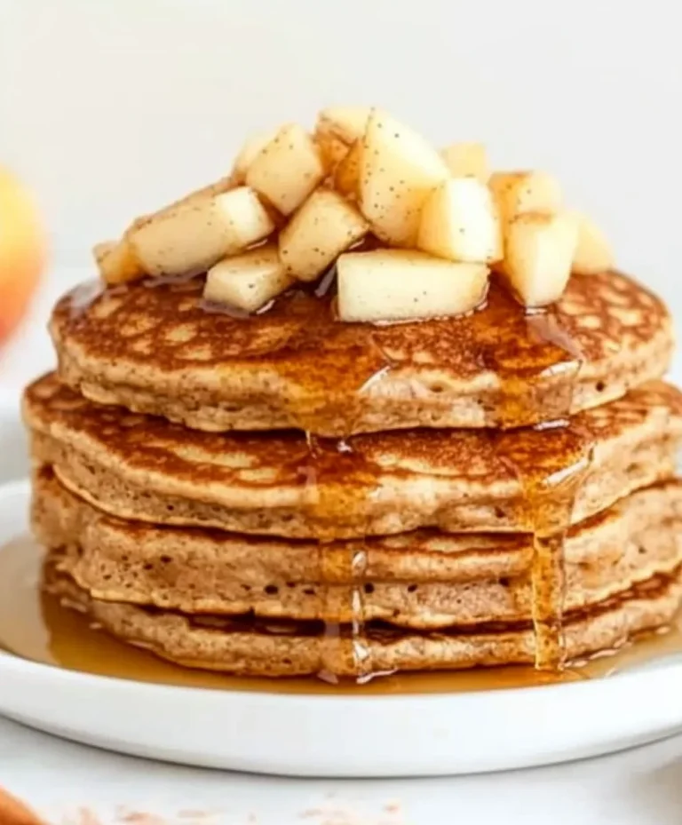 Healthy Apple Cinnamon Pancakes