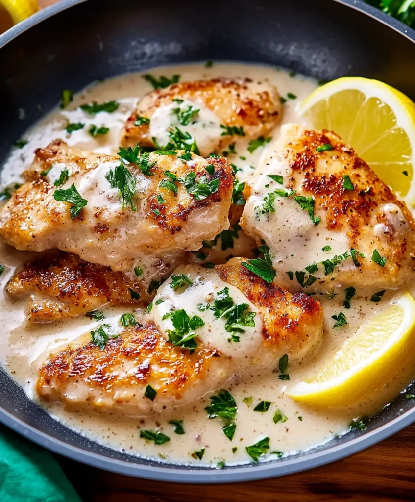 Creamy Lemon Skillet Chicken