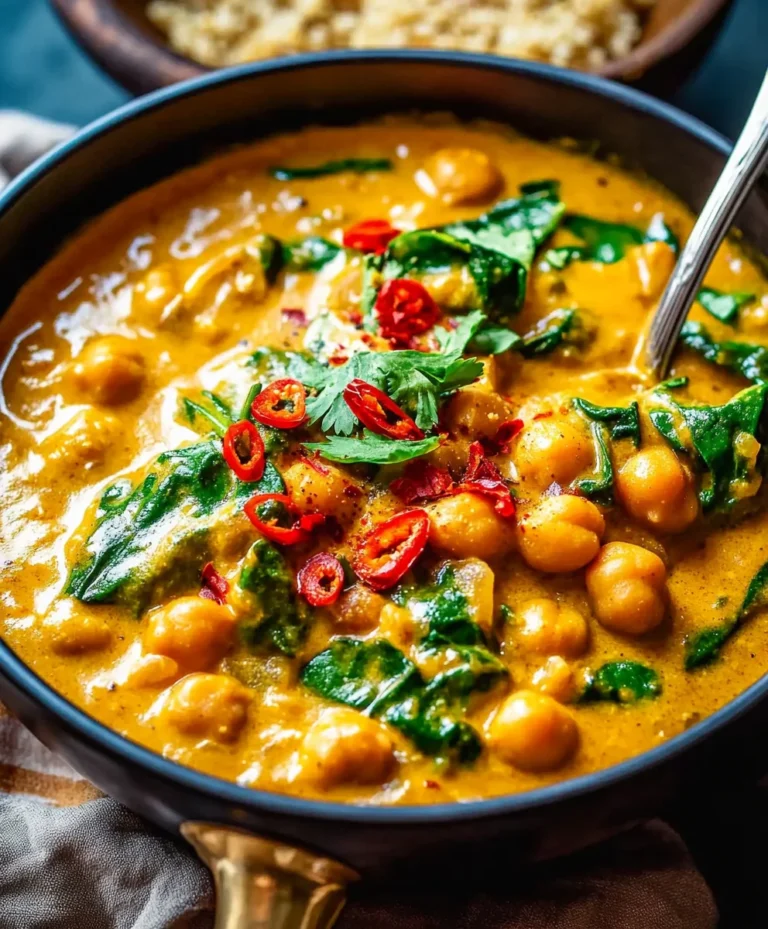 Chickpea and Spinach Curry