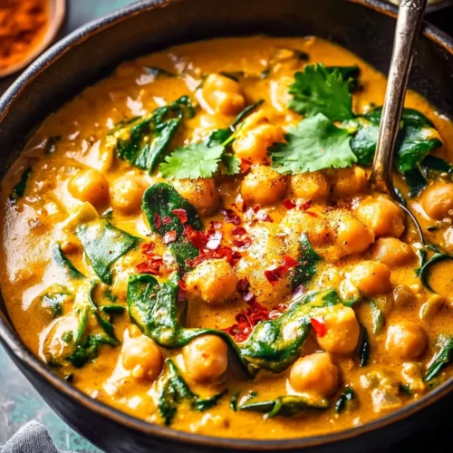 Chickpea and Spinach Curry