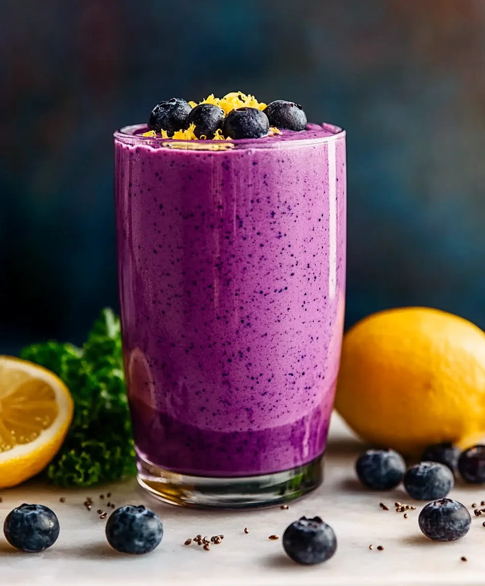 Anti-Inflammatory Lemon-Blueberry Smoothie