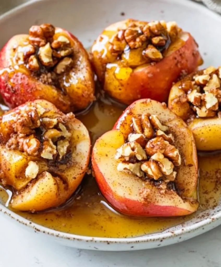 Baked Apples with Cinnamon and Walnuts