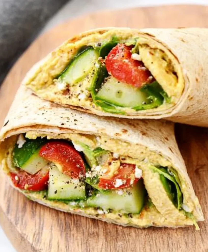Veggie Hummus Wraps