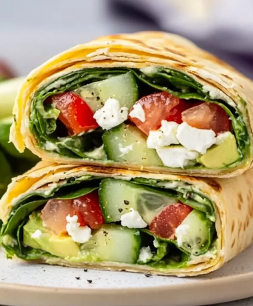 Veggie Hummus Wraps