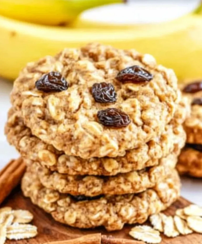 Healthy Banana Oatmeal Breakfast Cookies