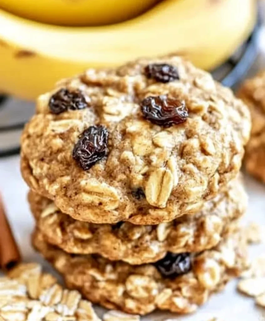 Healthy Banana Oatmeal Breakfast Cookies
