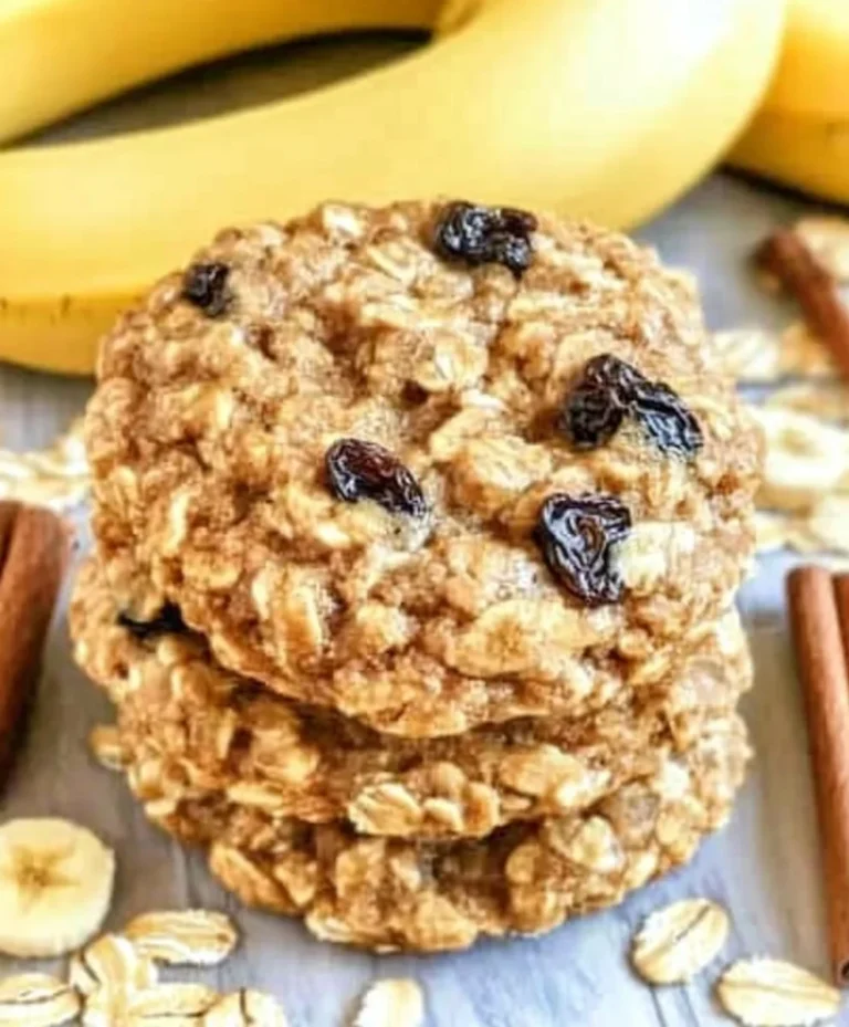 Healthy Banana Oatmeal Breakfast Cookies