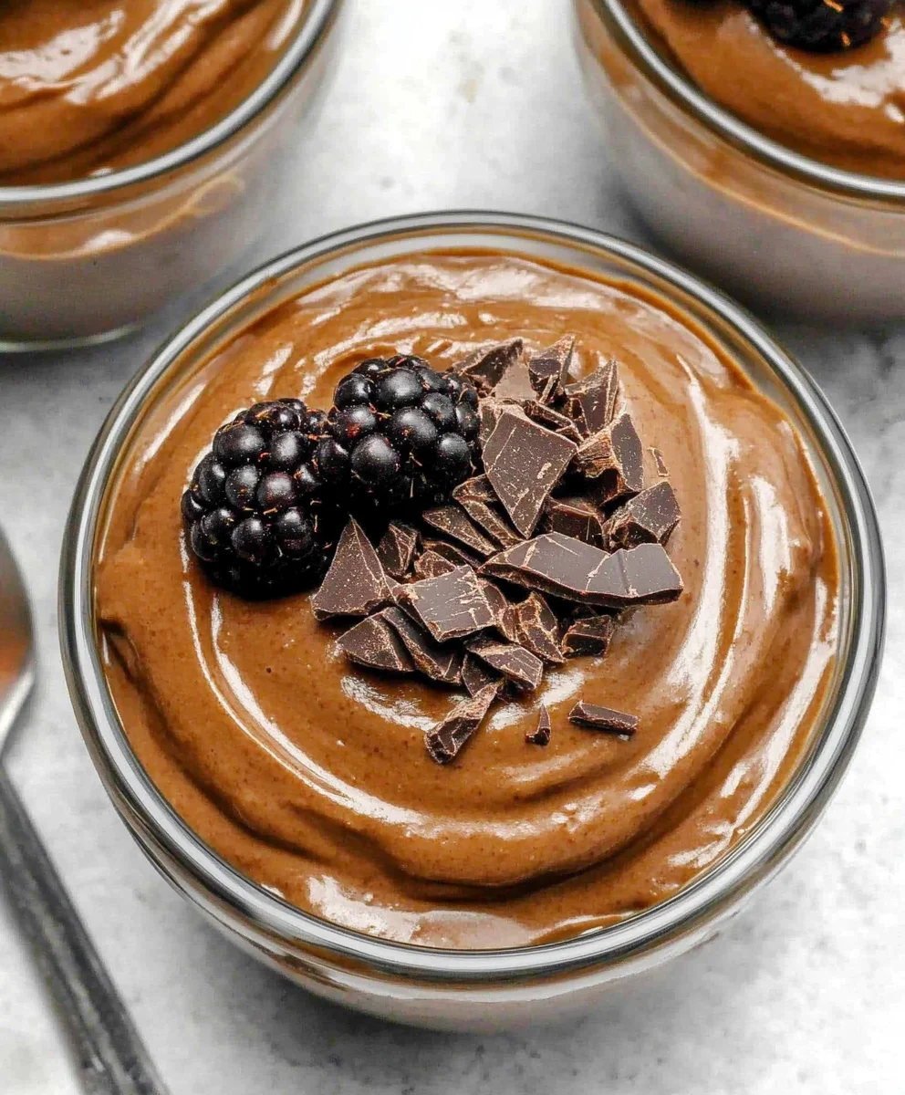 Healthy Chocolate Avocado Mousse