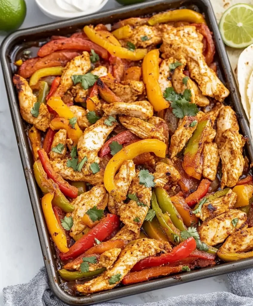 Sheet Pan Chicken Fajitas