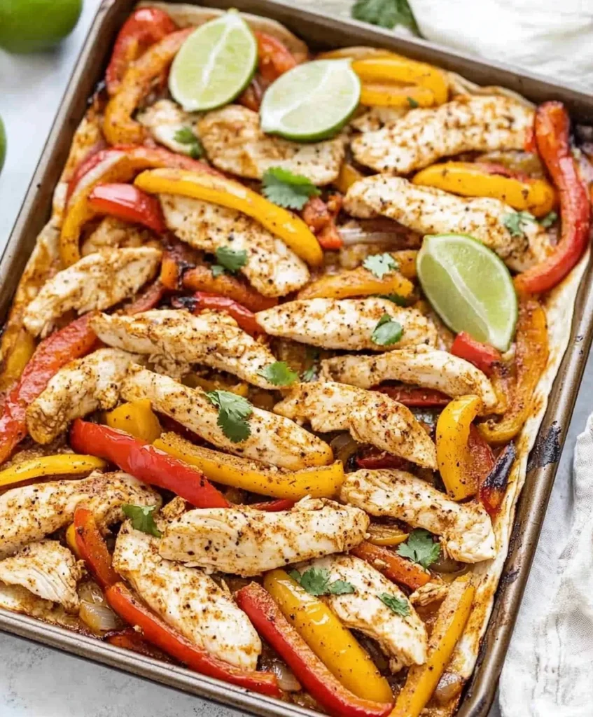 Sheet Pan Chicken Fajitas