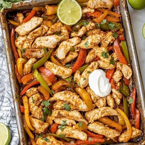 Sheet Pan Chicken Fajitas